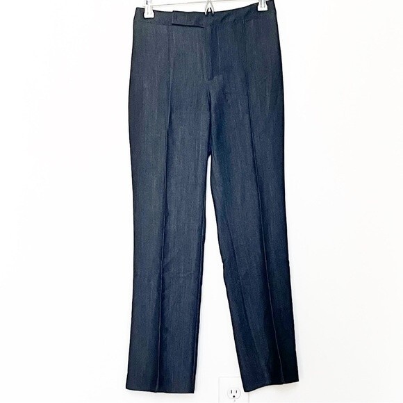 CLUB MONACO STRAIGHT LEG WOOL BLEND CHARCOAL GRAY PANTS WOMENS SIZE 2 - Picture 4 of 8